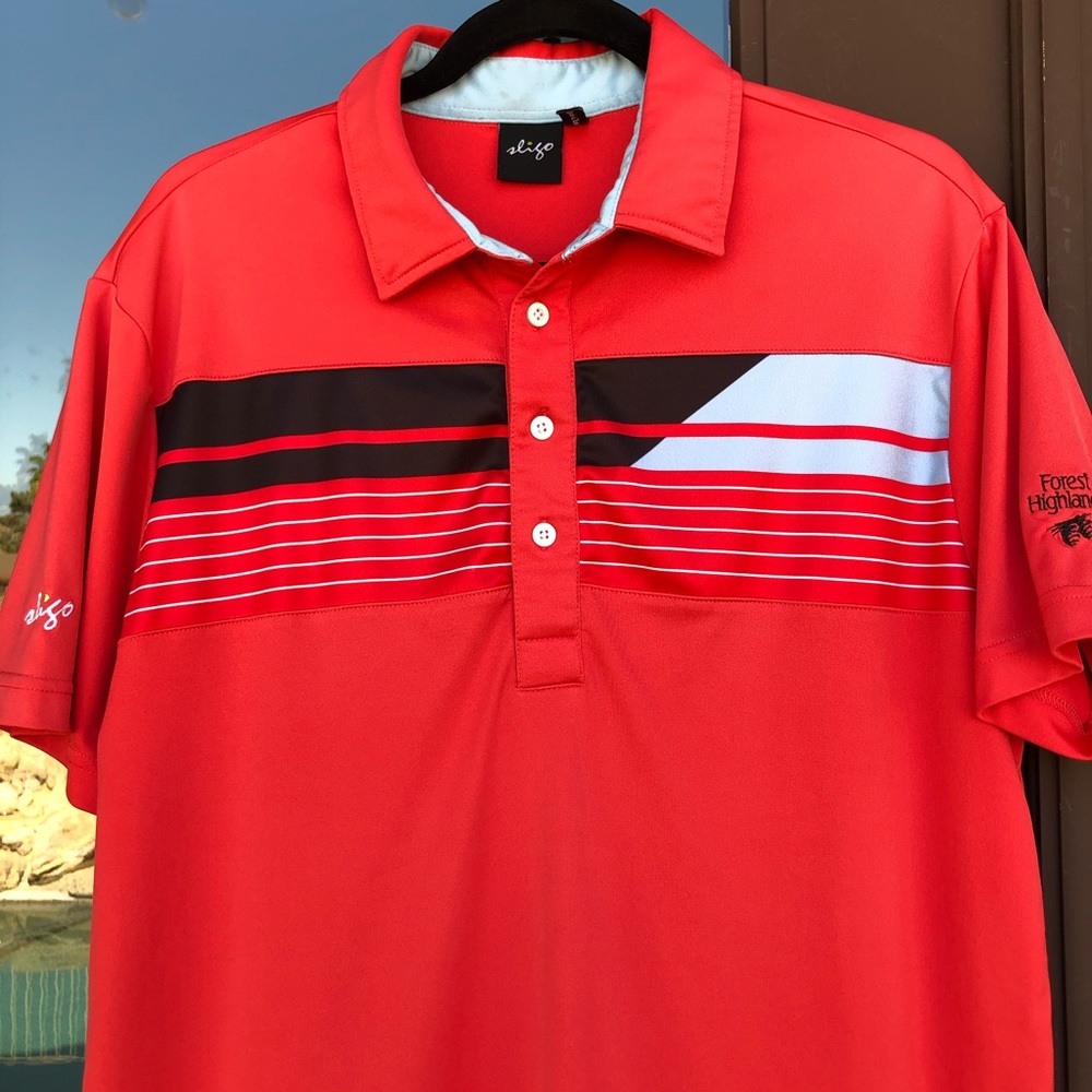 Sligo Red "Forest Highlands" Golf Polo M